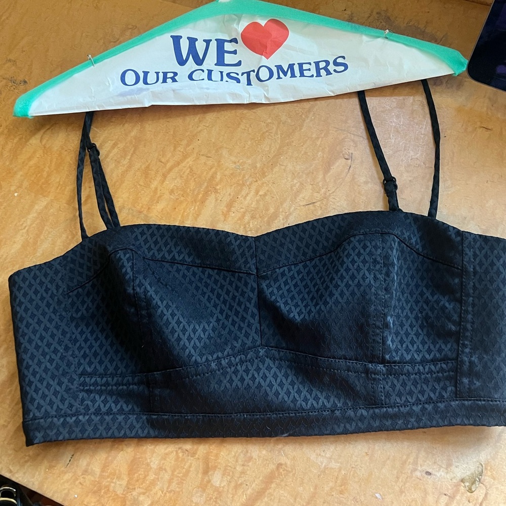 T by Alexander Wang silk jacquard bralette GREAT CONDITION